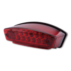 SHIN YO LED taillight MONSTER, vetro rosso, approvato E, nero