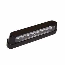 SHIN YO LED targa luce, ABS nero, lungo, nero