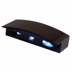 Luce targa SHIN YO MICRO LED con alloggiamento in alluminio, nero