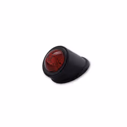 SHIN YO LED taillight OLD SCHOOL TYP1, nero, vetro rosso, E-approvato, nero