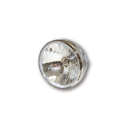 Shin YO 7 pollici faro RENO 2, cromo, vetro trasparente, argento