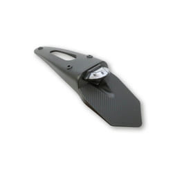 SHIN YO LED taillight, vetro colorato con plastica posteriore universale, nero
