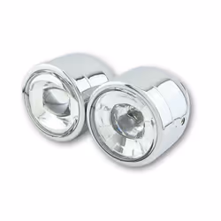 Lucernario LED SHIN YO TWIN, cromo, montaggio laterale, argento