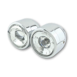 Lucernario LED SHIN YO TWIN, cromo, montaggio laterale, argento