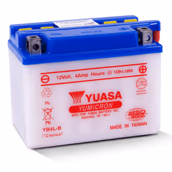 Yuasa YB4L-B, Acido piombo (VRLA), 4 Ah, 12 V, Motocicletta, Manutenzione bassa, 4 Ah