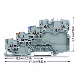 Wago 2000-5410 morsettiera Grigio - Vista aggiuntiva 4