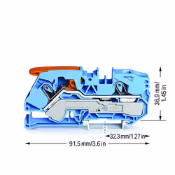Wago 2116-1204 morsettiera Blu - Vista aggiuntiva 2