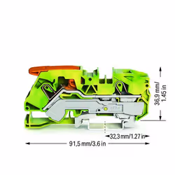 Wago 2116-1207 morsettiera Verde, Giallo - Vista aggiuntiva 2
