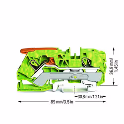 Wago 2110-1207 morsettiera Verde, Giallo - Vista aggiuntiva 2