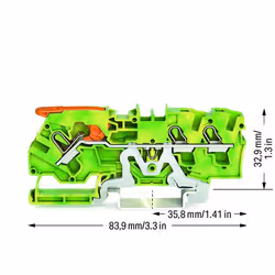 Wago 2104-1307 morsettiera Verde, Giallo - Vista aggiuntiva 2