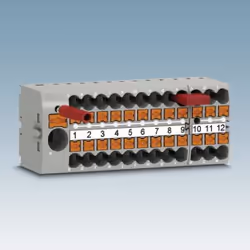 Phoenix Contact PTFIX 6/6X2,5-NS35 BU morsettiera Blu