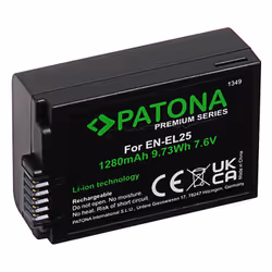 PATONA 1349, Nikon, 1280 mAh, 7,6 V, Ioni di Litio