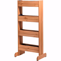 Dobar 58372FSCe, Rettangolo, Marrone, Plastica, Legno, Letto di semina