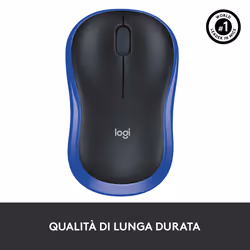Logitech M185 Mouse Wireless, 2,4 GHz con Mini Ricevitore USB, Durata Batteria di 12 Mesi, Tracciamento Ottico 1000 DPI, Ambidestro, Compatibile con PC, Mac, Laptop - Vista aggiuntiva 7