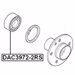 FEBEST DAC3972-2RS non classificato