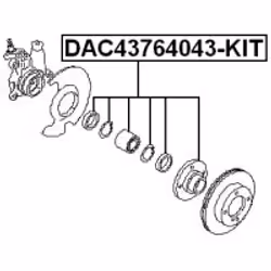 FEBEST DAC43764043-KIT non classificato - Vista aggiuntiva 2