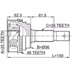 FEBEST 0110-005A48 non classificato