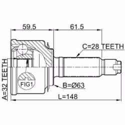 FEBEST 0310-057 non classificato