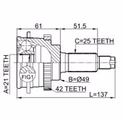 FEBEST 0710-018A42 non classificato