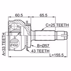 FEBEST 0410-044A43 non classificato