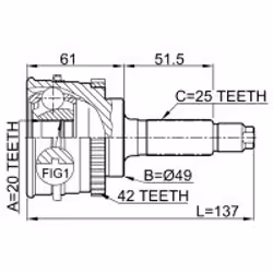 FEBEST 0710-SY415A42 non classificato