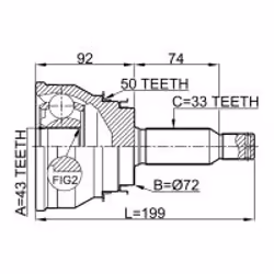 FEBEST 0410-V75RA50 non classificato