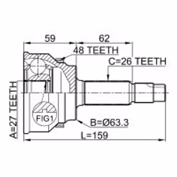 FEBEST 0110-061A48 non classificato