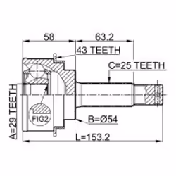FEBEST 0410-H76A43 non classificato