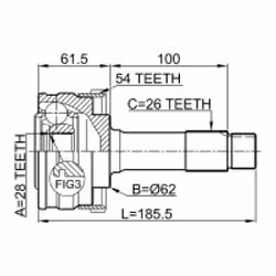 FEBEST 1610-460A54 non classificato