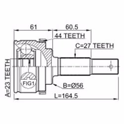 FEBEST 0210-P12QG16A44 non classificato