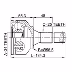 FEBEST 2510-30720 non classificato