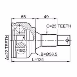 FEBEST 2510-30716 non classificato