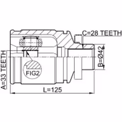 FEBEST 0411-CU20RH non classificato