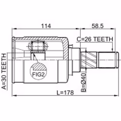FEBEST 0211-J1016LH non classificato