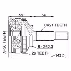 FEBEST 2410-LOGA26 non classificato