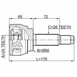 FEBEST 1410-REXIIAWD non classificato