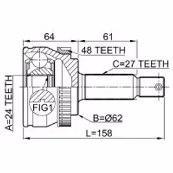 FEBEST 2210-NSP20A48 non classificato