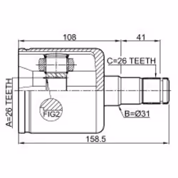 FEBEST 2711-S40IILH non classificato