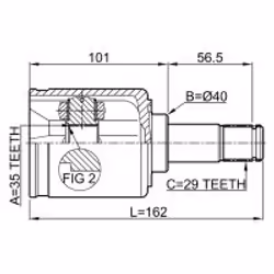 FEBEST 0311-YD2LH non classificato - Vista aggiuntiva 2