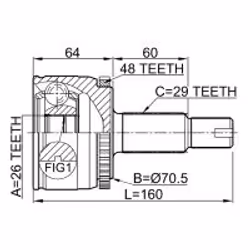FEBEST 2910-DIVF non classificato
