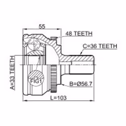 FEBEST 2710-S60A48 non classificato
