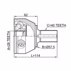 FEBEST 2110-CA220 non classificato
