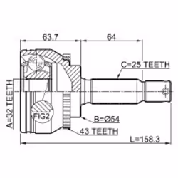 FEBEST 0410-EA3A43 non classificato