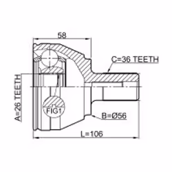 FEBEST 2110-CB4TD non classificato