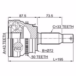 FEBEST 0410-V97WRA50 non classificato