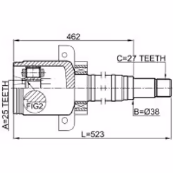 FEBEST 1611-169CVTRH non classificato