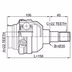 FEBEST 1011-T255LH non classificato