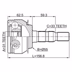 FEBEST 1010-J300 non classificato