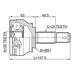 FEBEST 1810-Z16 non classificato