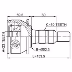 FEBEST 1810-ASJ14AT non classificato